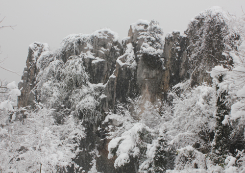 三山岛雪景